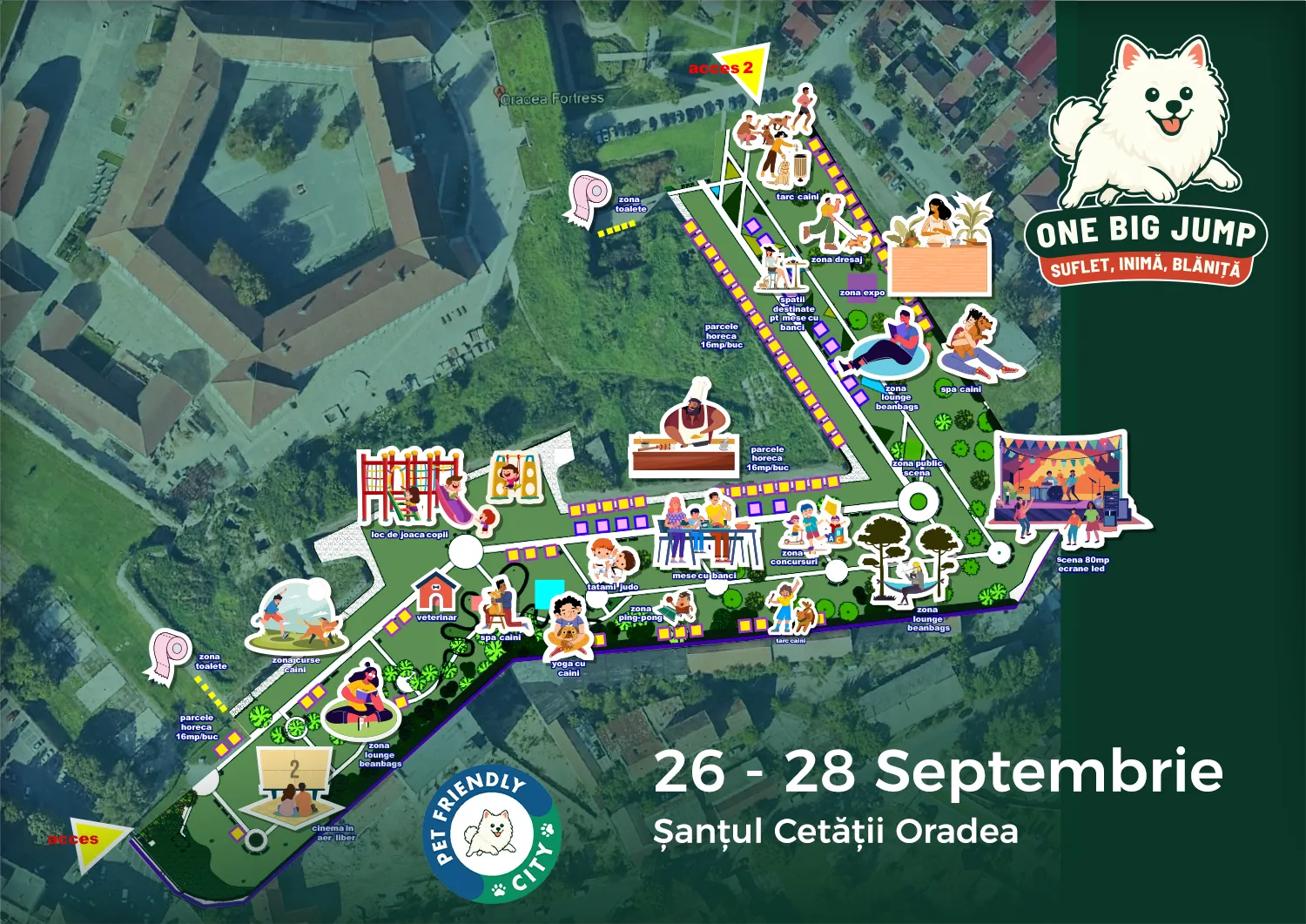 harta one big jump oradea santul cetatii 26-28 septembrie 2025